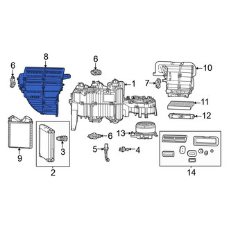 Jeep OE - Front HVAC Unit Case
