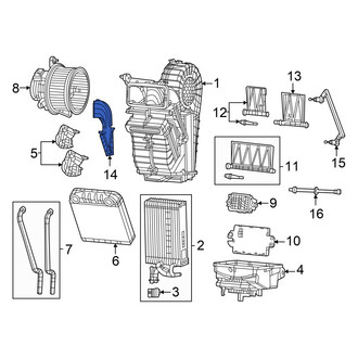 Jeep OE - Rear HVAC Blend Door