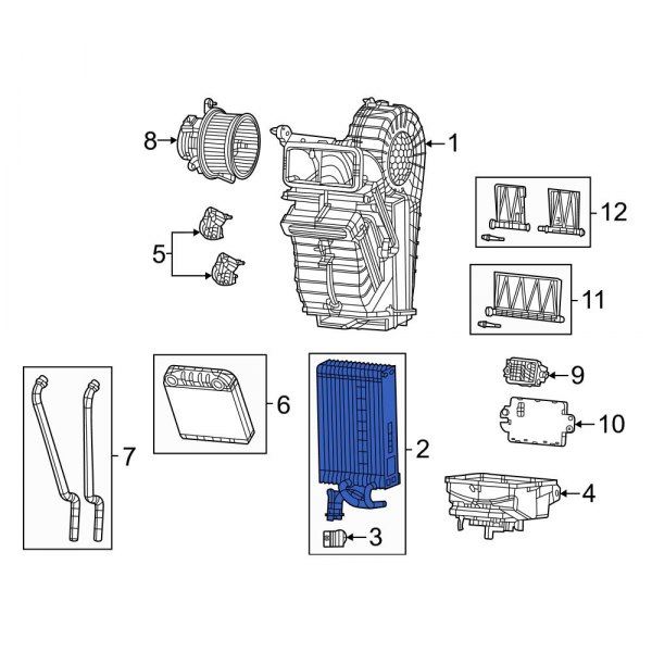 A/C Evaporator Core