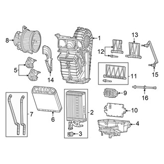 Jeep OE - Air Conditioner & Heater - Rear Evaporator