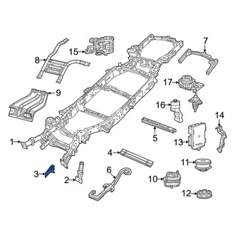 Jeep OE - Front Left Frame Rail End Bracket