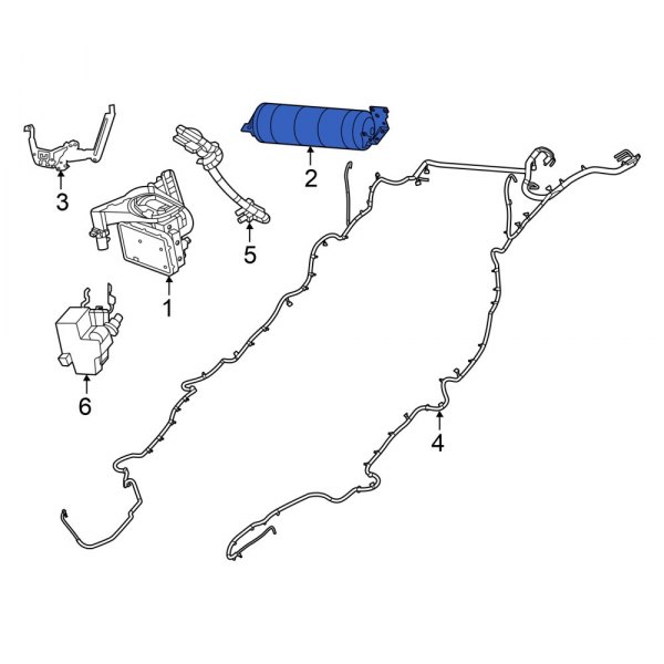 Jeep OE 68409742AC Active Suspension Fluid Reservoir