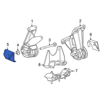 Jeep OE - Right Engine Mount Heat Shield