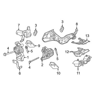 Jeep OE - Engine & Transmission Mounting (6.4L)