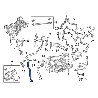 Jeep OE - Rear Turbocharger Oil Line