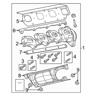 Jeep OE - Exhaust System - Exhaust Manifold (5.7L)