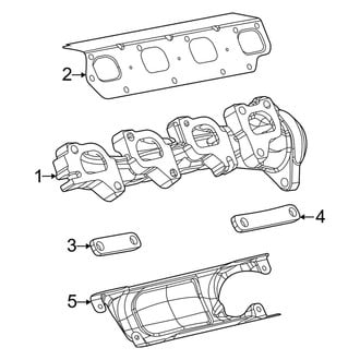 Jeep OE - Exhaust System - Exhaust Manifold (6.4L)