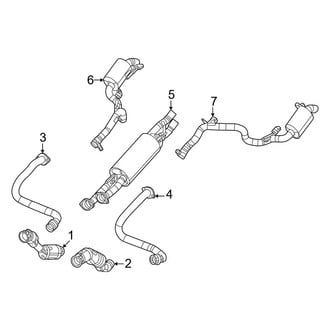Jeep OE - Exhaust System - Exhaust Components (3.0L)