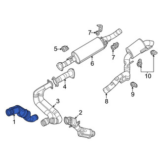 Jeep OE - Right Catalytic Converter
