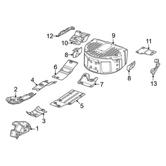 Jeep OE - Exhaust System - Heat Shields (6.4L)