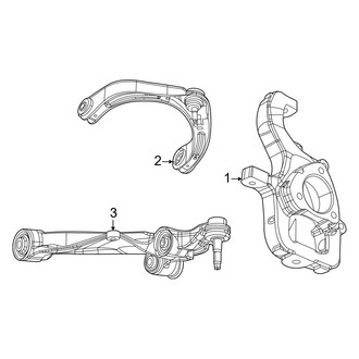 Jeep OE - Front Suspension - Suspension Components (RWD)