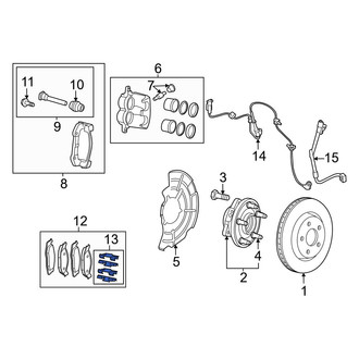 Jeep OE - Front Disc Brake Pad Set