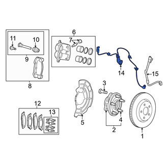 Jeep OE - Front ABS Wheel Speed Sensor