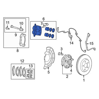 Jeep OE - Front Left Disc Brake Caliper