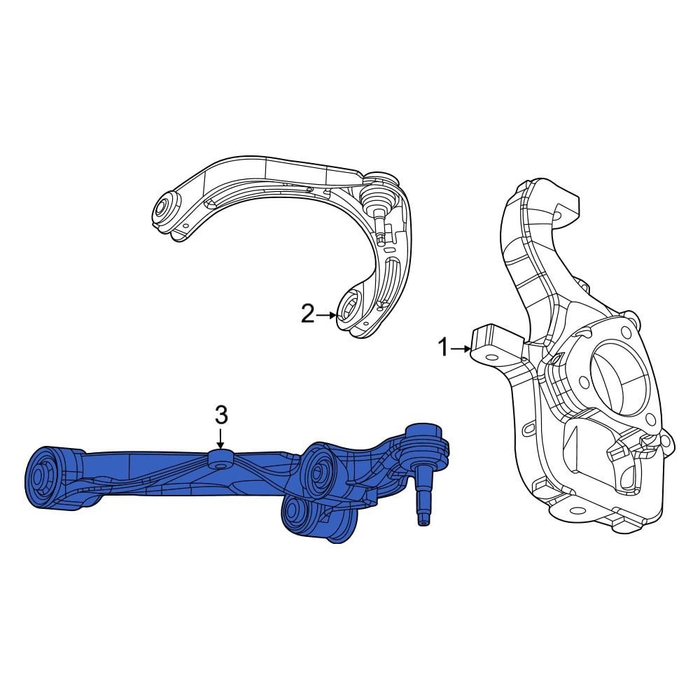 Jeep Oe Ac Front Left Lower Suspension Control Arm