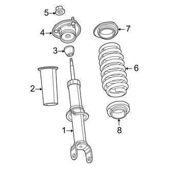 Jeep OE - Front Suspension - Struts & Components (W/O Air Suspension), (4WD)