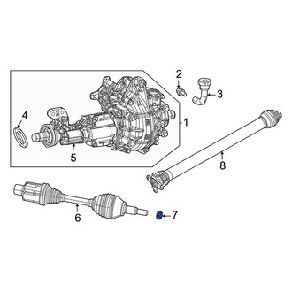 Jeep OE - Front CV Joint Nut