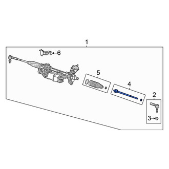 Jeep OE - Inner Steering Tie Rod End