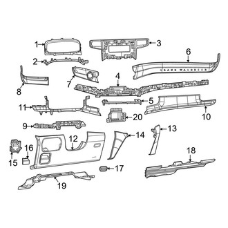 Jeep OE - Instrument Panel Components