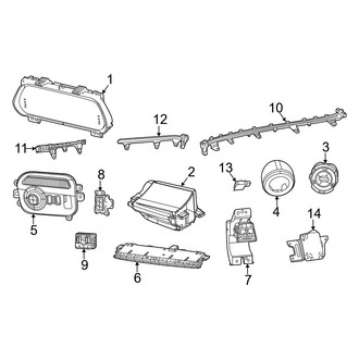Jeep OE - Instrument Panel - Cluster & Switches