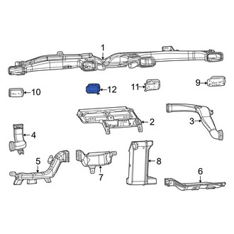 Jeep OE - Front Left Inner Dashboard Air Vent