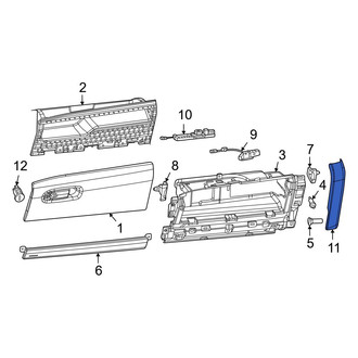 Jeep OE - Left Inner Instrument Panel Trim Panel