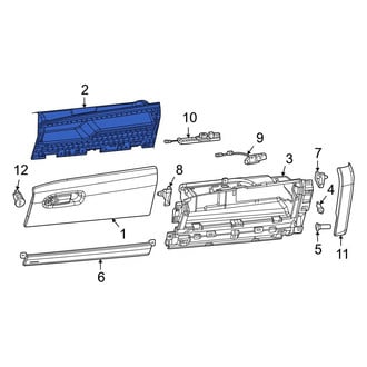 Jeep OE - Front Glove Box Storage Compartment