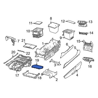 Jeep OE - Rear Console Cup Holder Bezel