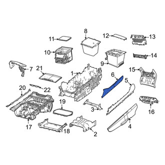 Jeep OE - Rear Forward Console Panel