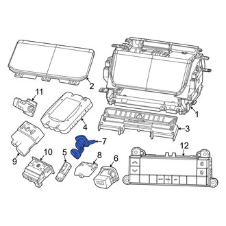 Jeep OE - Rear 12 Volt Accessory Power Outlet Cover