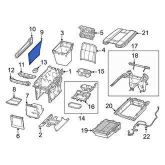Jeep OE - Rear Forward Console Panel