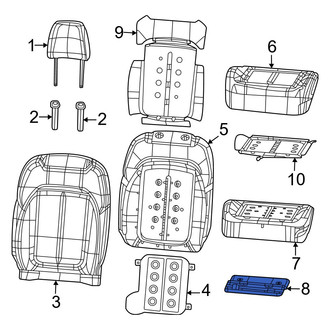 Jeep OE - Front Left Lower Seat Heater Pad