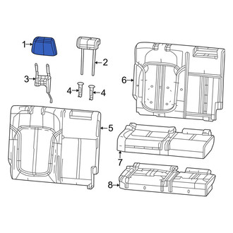 Jeep OE - Rear Right Headrest