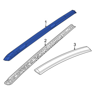 Jeep OE - Left Roof Rack Cover