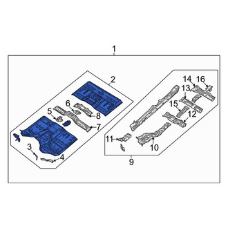 Jeep OE - Rear Floor Pan