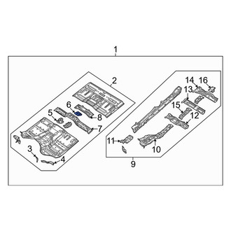 Jeep OE - Front Air Bag Control Module Bracket