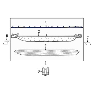Jeep OE - Left Rocker Panel Molding Trim Insert