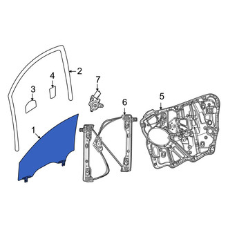 Jeep OE - Front Right Door Glass