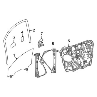 Jeep OE - Front Door - Glass & Hardware