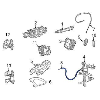 Jeep OE - Front Inner Door Latch Cable