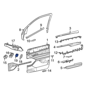 Jeep OE - Front Door Mirror Switch