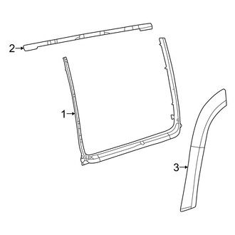 Jeep OE - Rear Door - Exterior Trim