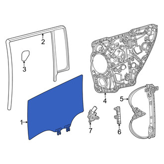 Jeep OE - Front Left Door Glass