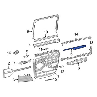 Jeep OE - Front Left Inner Door Applique