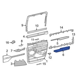 Jeep OE - Rear Left Door Armrest
