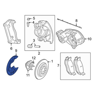 Jeep OE - Rear Left Brake Dust Shield