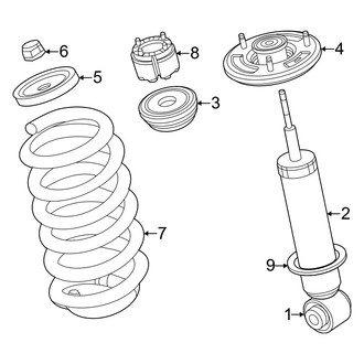 Jeep OE - Rear Suspension - Shocks & Components (W/O Air Suspension)