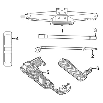 Jeep OE - Rear Body & Floor - Jack & Components
