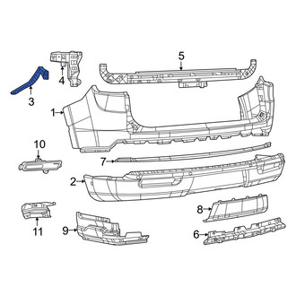 Jeep OE - Left Upper Bumper Cover Bracket