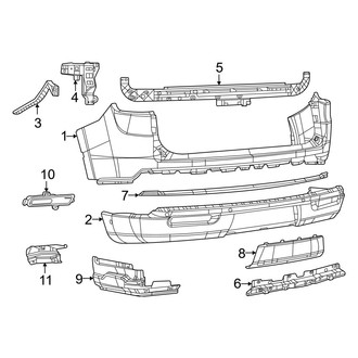 Jeep OE - Rear Bumper - Bumper & Components